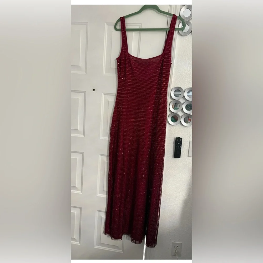 Stunning Red Sequin Maxi Dress - Picture 11 of 15